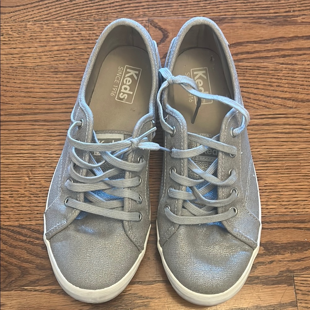 Keds Gray Sneakers Casual Low-Top Lace-Up